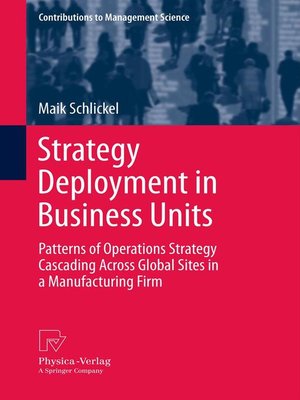 cover image of Strategy Deployment in Business Units